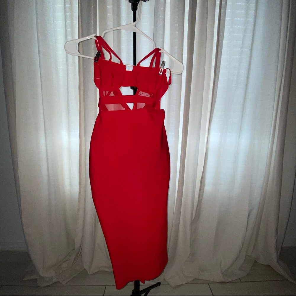 Elegant Valentines Red Women's Dress